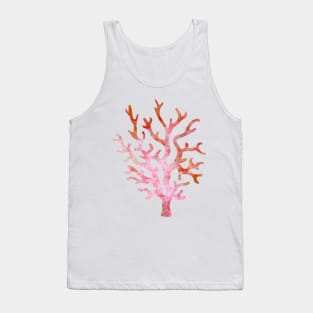 Coral Watercolor Painting 2 Tank Top